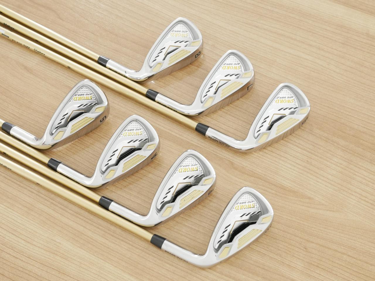 Iron set : Katana : ชุดเหล็ก Katana Sword ATC-589b (ปี 2017) มีเหล็ก 6-Pw,Aw,Sw (7 ชิ้น) ก้านกราไฟต์ Fujikura Speeder 589 Flex SR