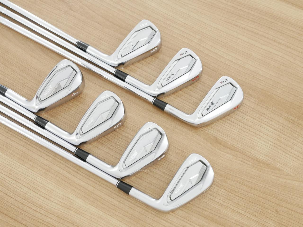 Iron set : Other Brand : ชุดเหล็ก Srixon ZX5 Forged (ออกปี 2021) มีเหล็ก 4-Pw (7 ชิ้น) ก้านเหล็ก Dynamic Gold 120 S200