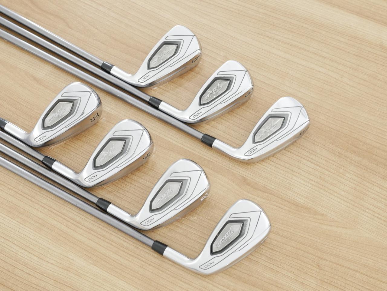 Iron set : Titleist : ชุดเหล็ก Titleist T400 (ตีง่ายที่สุด ไกลที่สุด ออกปี 2020) มีเหล็ก 7-Pw,43,49,55 (7 ชิ้น) ก้านกราไฟต์ Mitsubishi TENSEI 50 Flex R