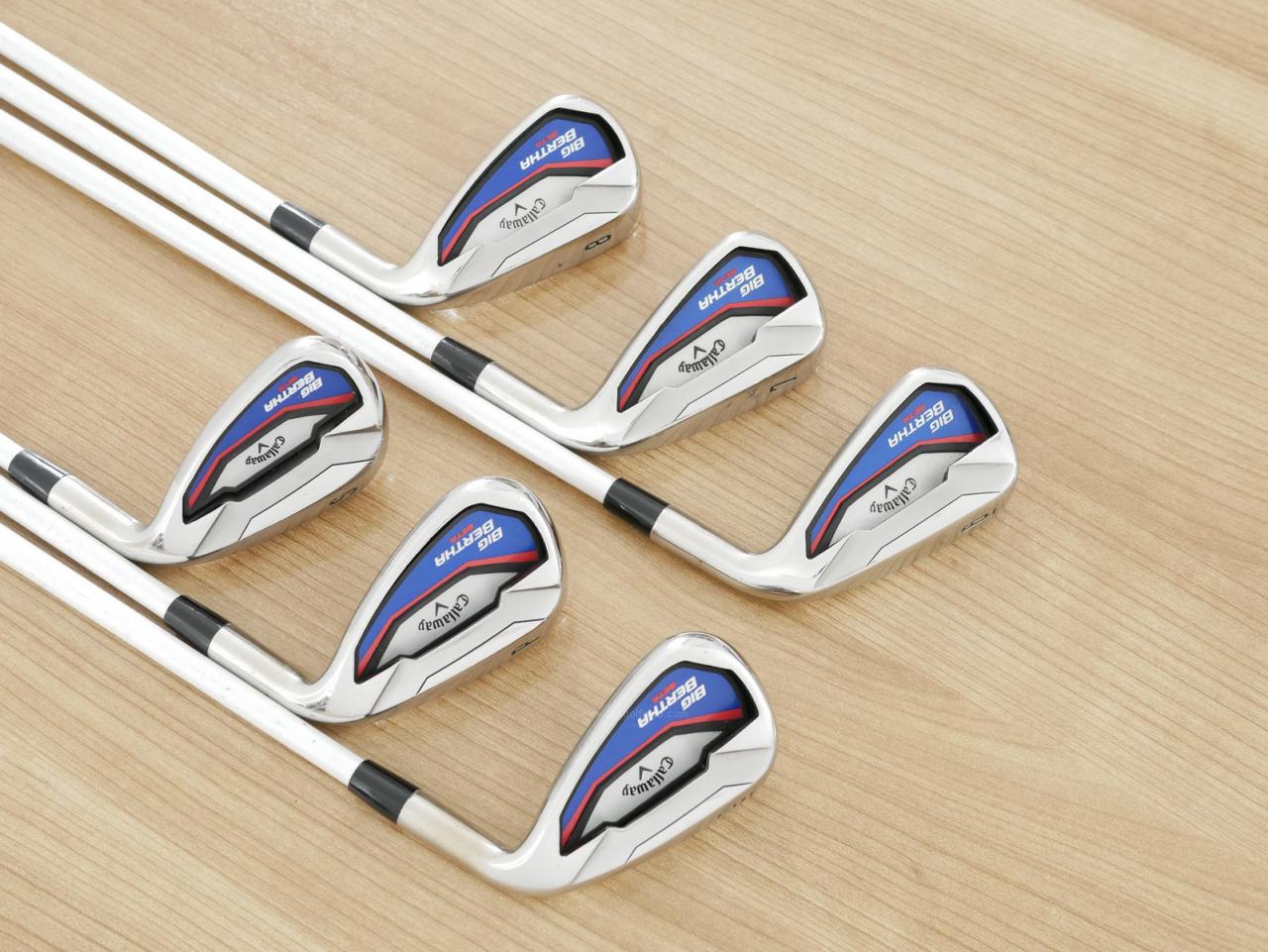 Iron set : Callaway : ชุดเหล็ก Callaway Big Bertha Beta (ใบใหญ่ ตีง่ายมาก) มีเหล็ก 6-Pw,Sw (6 ชิ้น) ก้านกราไฟต์ Fujikura Air Speeder Flex S