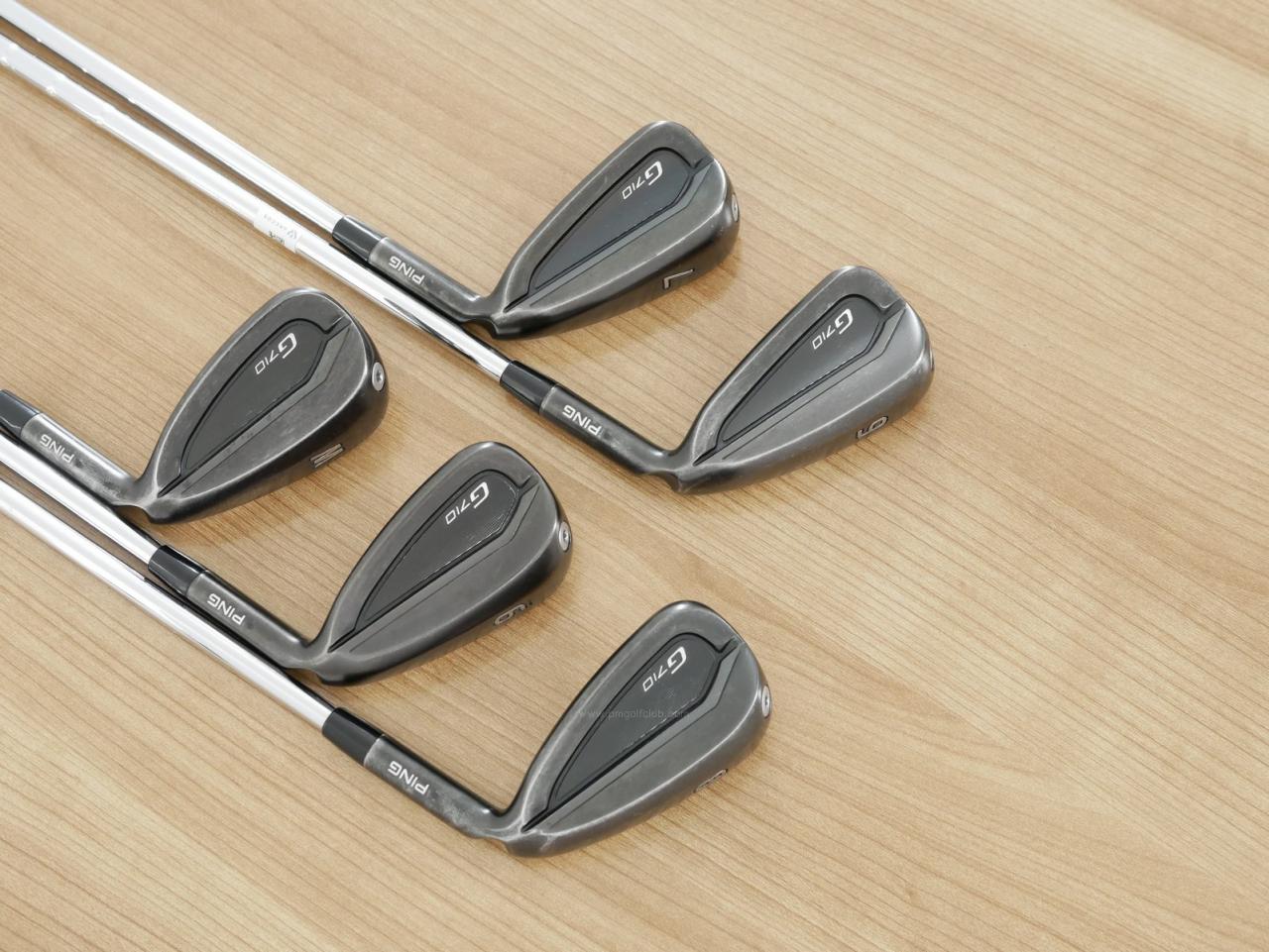 Iron set : Ping : ชุดเหล็ก Ping G710 (รุ่นปี 2021 Japan Spec. ใบใหญ่ ง่ายที่สุด ไกลที่สุดของ Ping) มีเหล็ก 6-Pw (5 ชิ้น) ก้านเหล็ก NS Pro 950 NEO Flex S