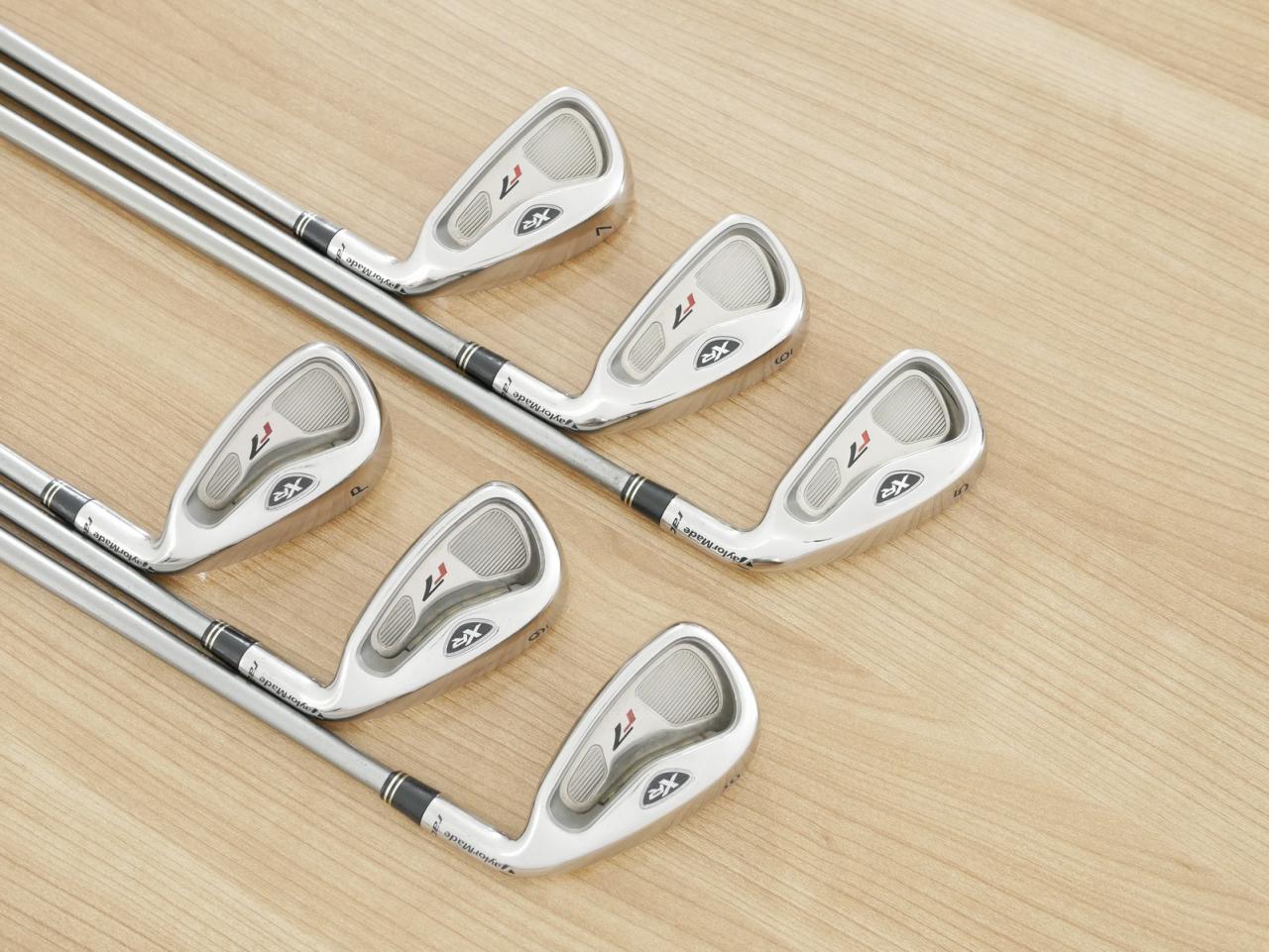 Iron set : Taylormade : ชุดเหล็ก Taylormade R7 XR (ใบใหญ่ ตีง่าย ไกล) มีเหล็ก 5-Pw (6 ชิ้น) ก้านกราไฟต์ Flex R