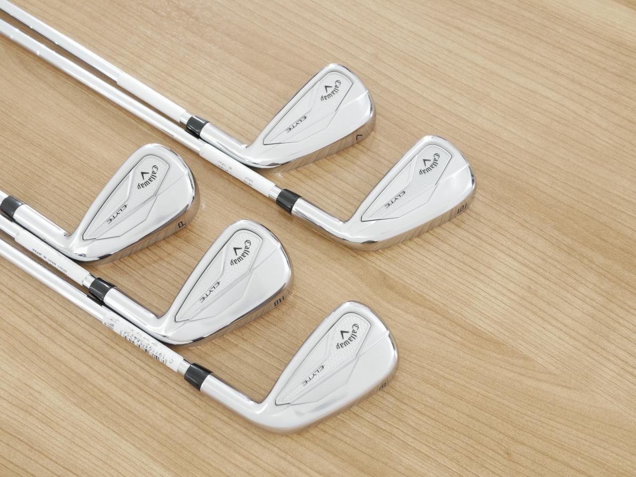 Iron set : Callaway : ชุดเหล็ก Callaway ELYTE (รุ่นล่าสุด ออกปี 2025 ตีง่ายมาก ไกล Japan Spec.) มีเหล็ก 6-Pw (5 ชิ้น) ก้านเหล็ก NS Pro 750 NEO Flex S