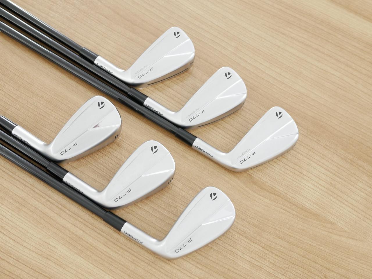 Iron set : Taylormade : ชุดเหล็ก Taylormade P770 Forged (รุ่นปี 2023 นุ่ม แน่น)  มีเหล็ก 5-Pw (6 ชิ้น) ก้านกราไฟต์ Mitsubishi Diamana Thump i95 Flex S