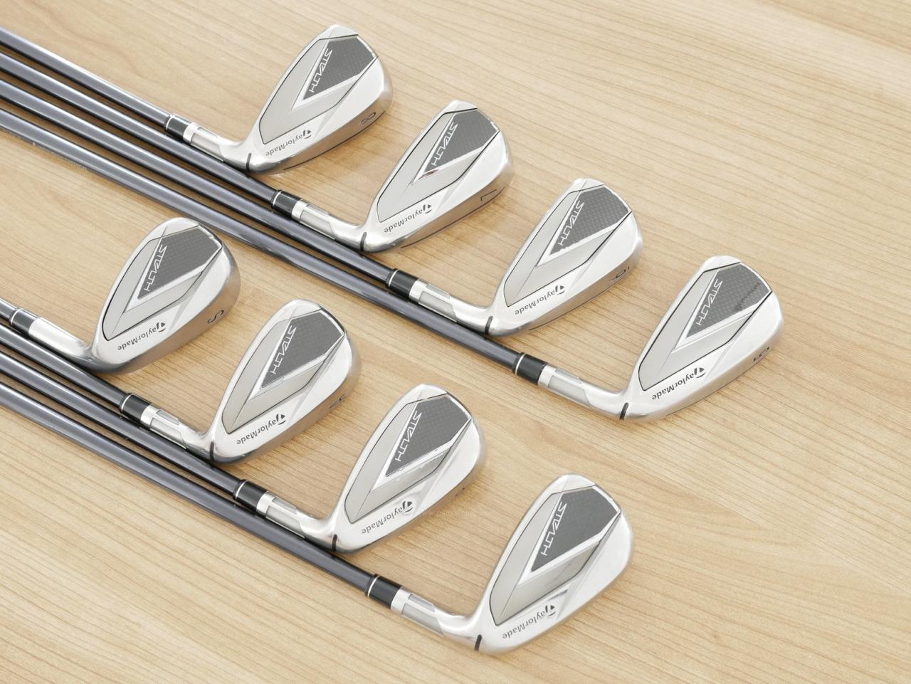 Iron set : Taylormade : ชุดเหล็ก Taylormade Stealth (ออกปี 2022 Japan Spec.) มีเหล็ก 5-Pw,Aw,Sw (8 ชิ้น) ก้านกราไฟต์ Mitsubishi Tensei TM60 Flex R