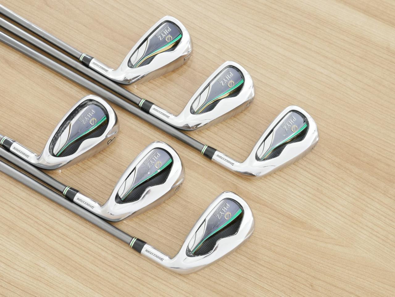 Iron set : Tourstage : ชุดเหล็ก Tourstage PHYZ (ซีรี่ย์ท๊อป ใบใหญ่ ตีง่าย ไกล) มีเหล็ก 5-Pw (6 ชิ้น) ก้านกราไฟต์ Flex R