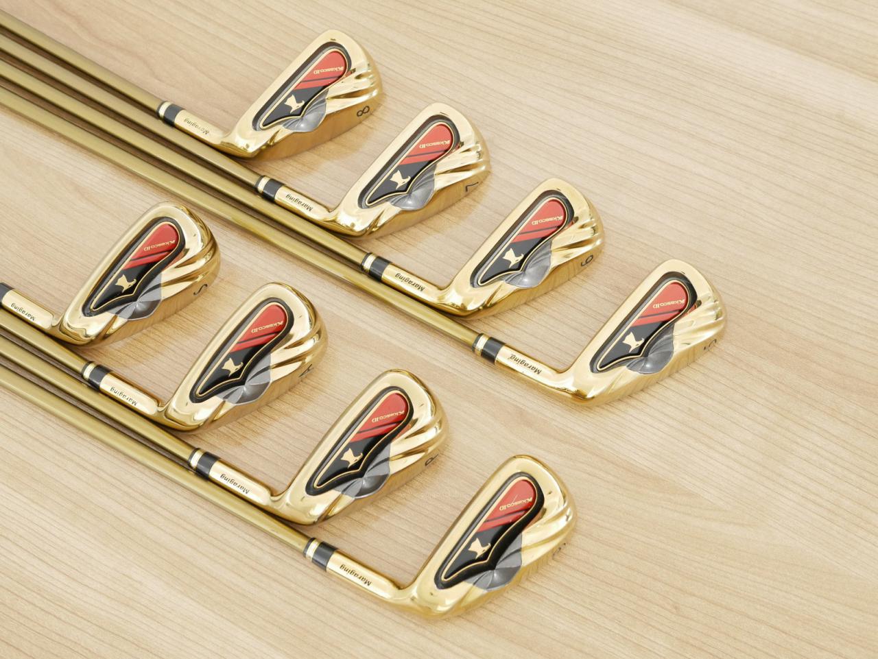 Iron set : Kasco : ชุดเหล็ก Kasco ID Maraging มีเหล็ก 5-Pw,Aw,Sw (8 ชิ้น) ก้านกราไฟต์ Flex R