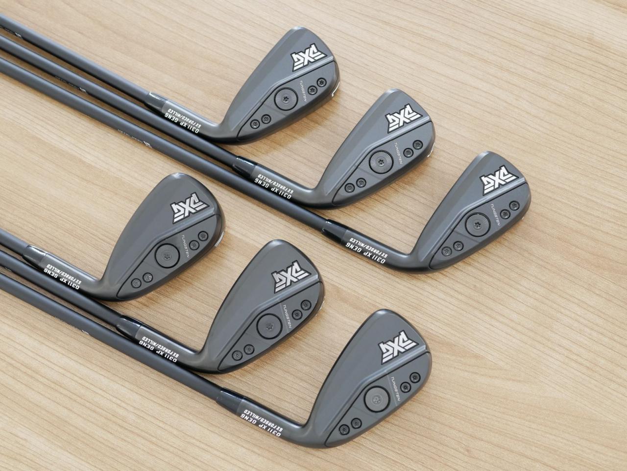 Iron set : PXG : **ของใหม่** ชุดเหล็ก PXG 0311XP GEN 6 Forged Milled Xtreme Dark (รุ่นปี 2024 ตีไกล สวย ฟิลดี) มีเหล็ก 5-Pw (6 ชิ้น) ก้านกราไฟต์ Mitsubishi MMT 70 Flex R