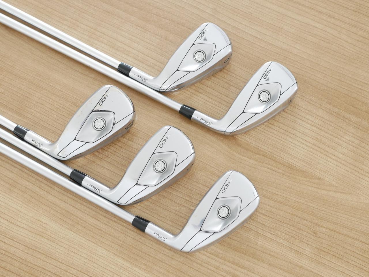 Iron set : Titleist : **มีตำหนิ** ชุดเหล็ก Titleist T400 (รุ่นล่าสุด ออกปี 2023 ตีง่ายที่สุด ไกลที่สุด) มีเหล็ก 7-Pw,43 (5 ชิ้น) ก้านกราไฟต์ Titleist 3D401 i50 Flex R