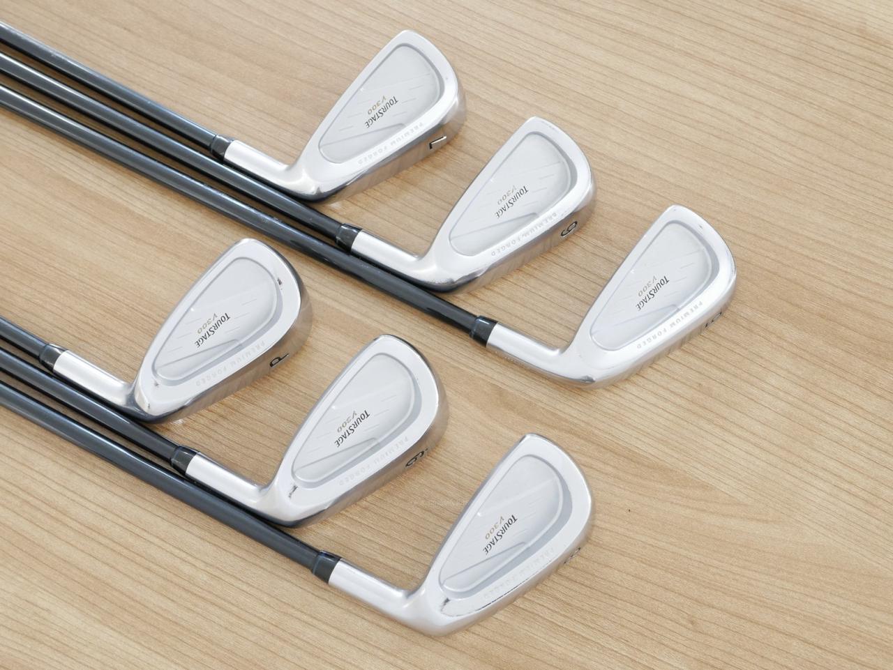 Iron set : Tourstage : ชุดเหล็ก Tourstage V300 (Forged) มีเหล็ก 5-Pw (6 ชิ้น) ก้านกราไฟต์ Flex R