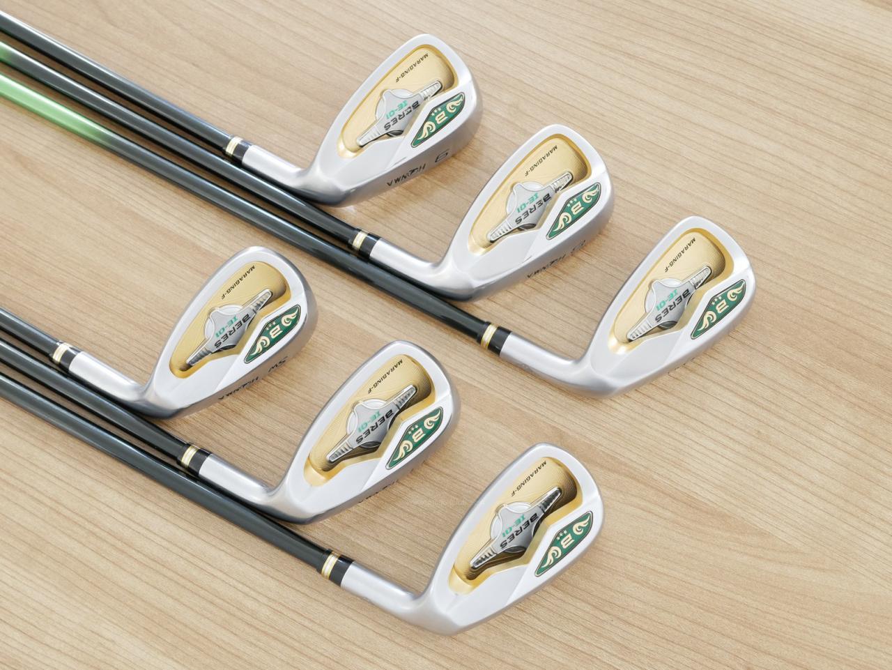 Iron set : Honma : **ก้าน 3 ดาว** ชุดเหล็ก Honma Beres IE-01 (ใบใหญ่ ลอยง่าย เหมาะกับซีเนียร์) มีเหล็ก 7-11,Sw (6 ชิ้น) ก้าน ARMRQ 6 (45) Flex R (3 ดาว)