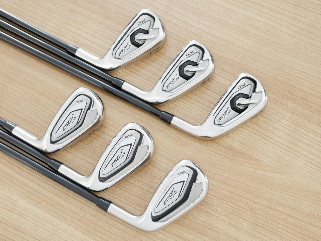 Iron set : Titleist : ชุดเหล็ก Titleist T300 (ออกปี 2019) มีเหล็ก 5-Pw (6 ชิ้น) ก้านกราไฟต์ Mitsubishi KUROKAGE 60i Flex R