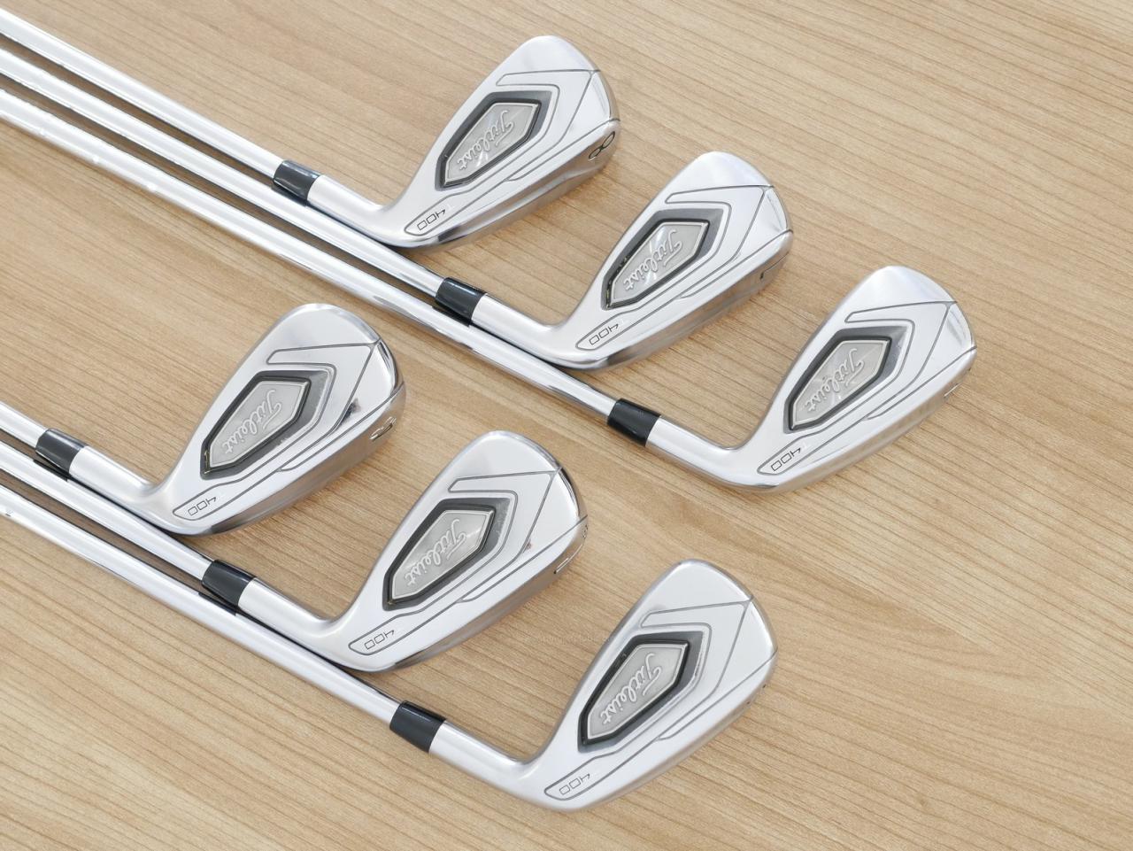 Iron set : Titleist : ชุดเหล็ก Titleist T400 (ตีง่ายที่สุด ไกลที่สุด ออกปี 2020) มีเหล็ก 6-Pw,43 (6 ชิ้น) ก้านเหล็ก NS Pro 950 NEO Flex S