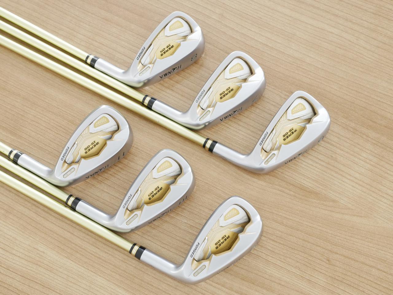 Iron set : Honma : ชุดเหล็ก Honma Beres IS-05 Forged (ปี 2017) มีเหล็ก 6-11 (6 ชิ้น ระยะเทียบเท่า 5-Pw ของรุ่นอื่นๆ) ก้าน ARMRQ ∞ (48) Flex SR (2 ดาว)