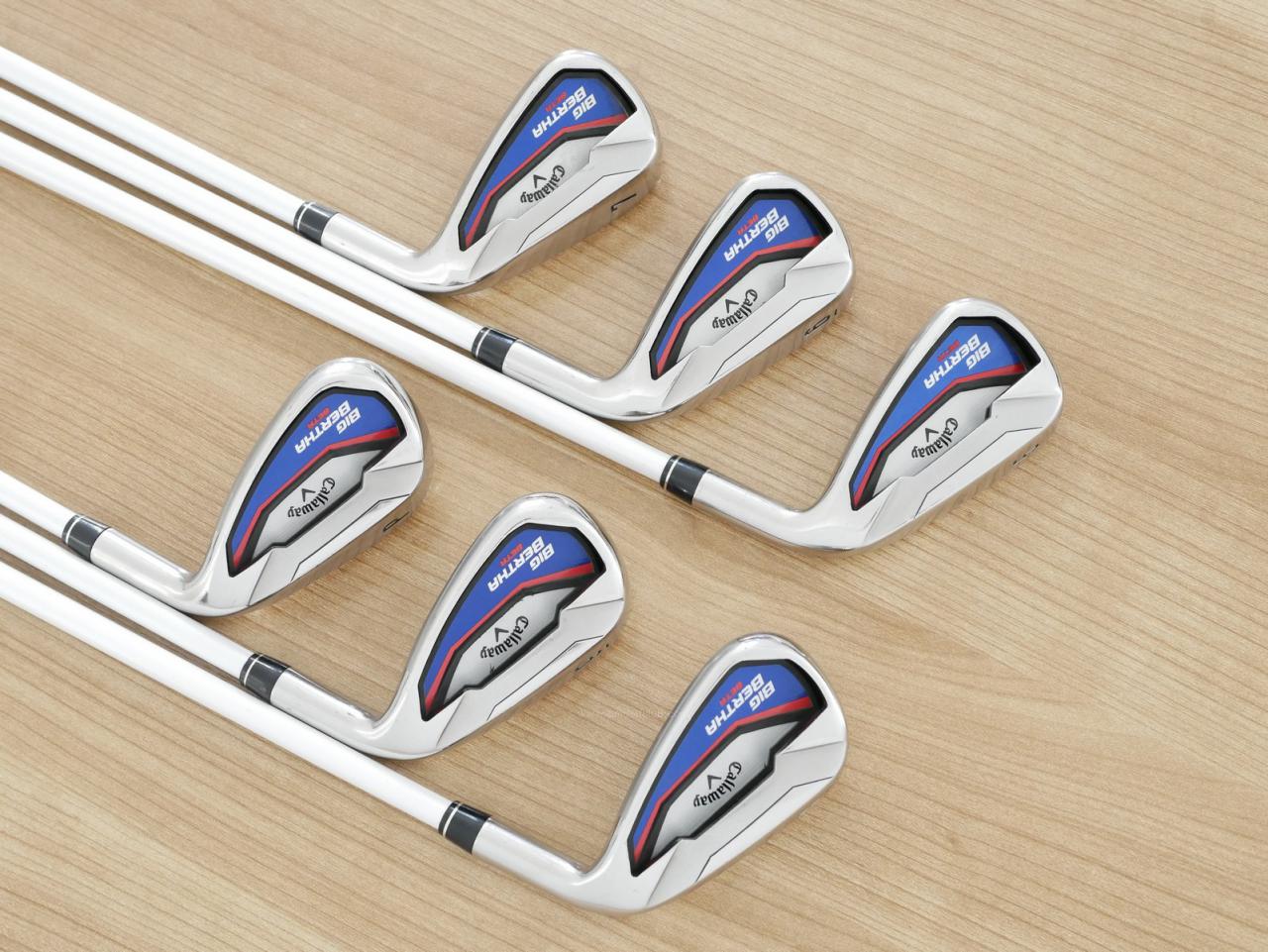 Iron set : Callaway : ชุดเหล็ก Callaway Big Bertha Beta (ใบใหญ่ ตีง่ายมาก) มีเหล็ก 5-Pw (6 ชิ้น) ก้านกราไฟต์ Fujikura Air Speeder Flex S