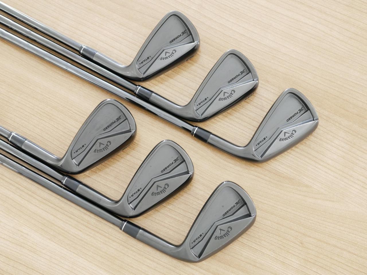 Iron set : Callaway : ชุดเหล็ก Callaway X Forged Star Black Limited (ออกปี 2024 หายากมากๆ) มีเหล็ก 5-Pw (6 ชิ้น) ก้านเหล็ก NS Pro 950 NEO Black Flex S