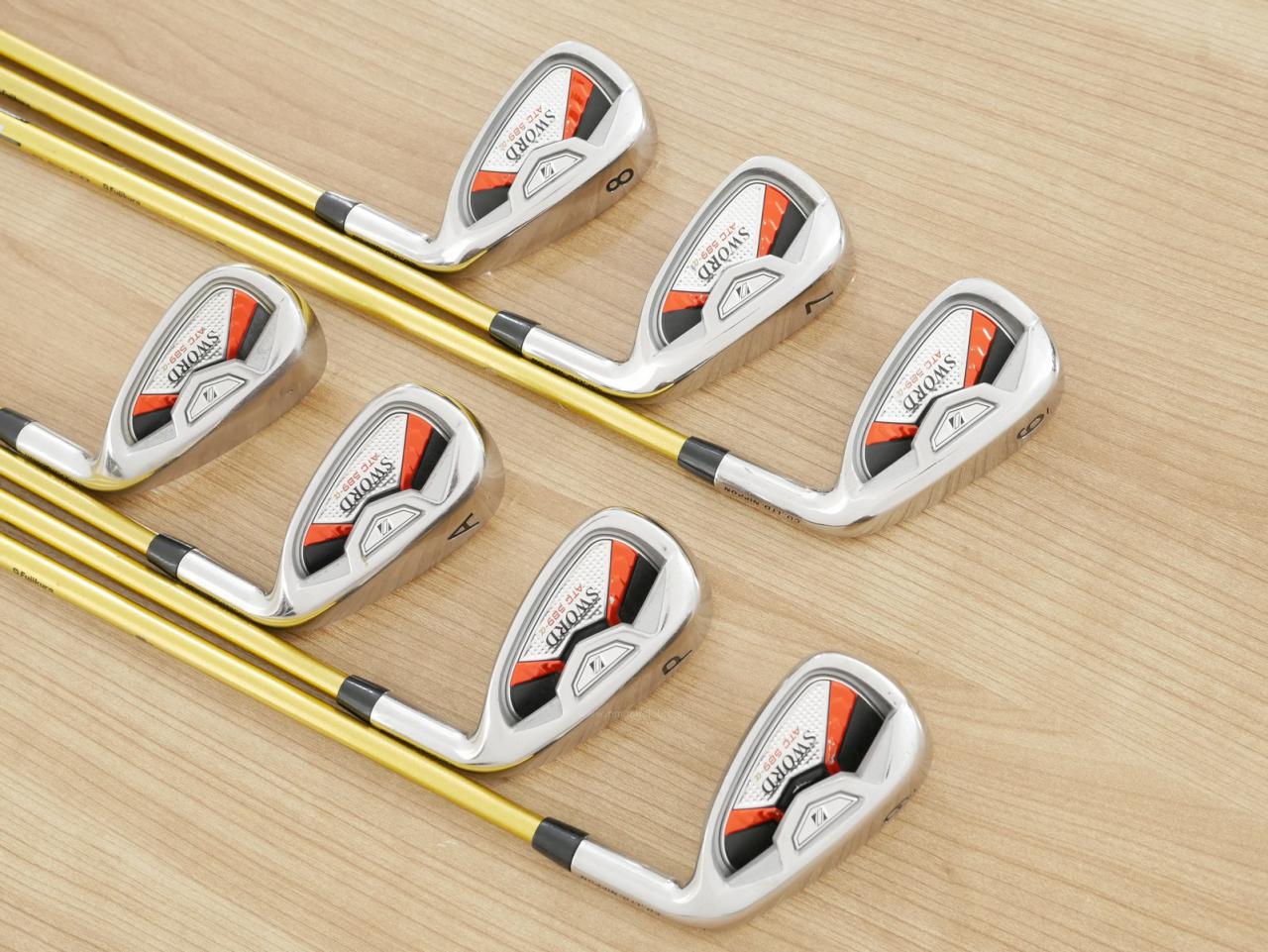 Iron set : Katana : ชุดเหล็ก Katana Sword ATC-589a (หน้าเด้ง) มีเหล็ก 6-Pw,Aw,Sw (7 ชิ้น) ก้านกราไฟต์ Fujikura Speeder 589 Flex SR