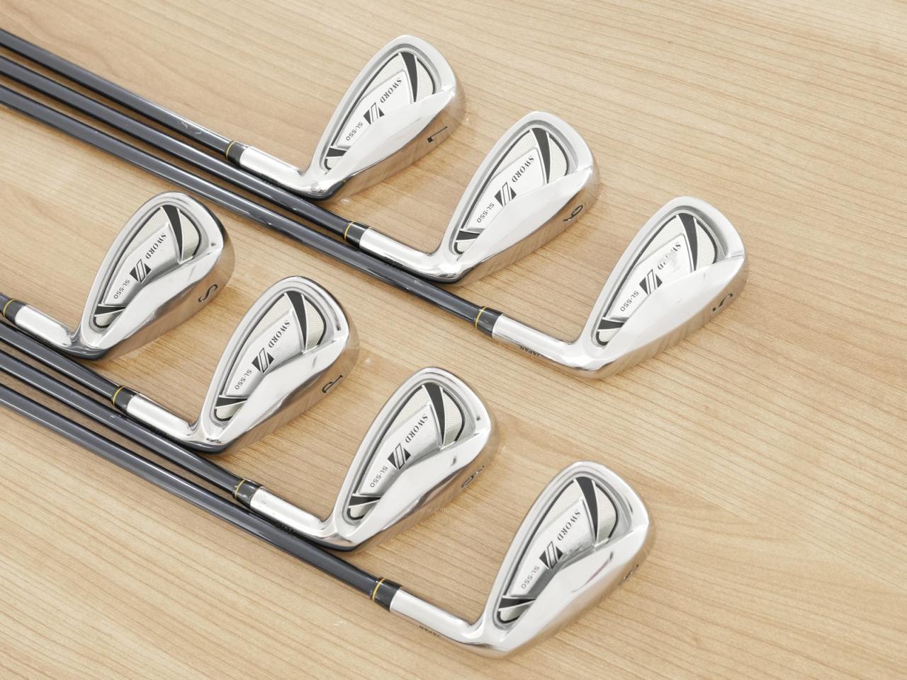 Iron set : Katana : ชุดเหล็ก Katana Sword SL-550 มีเหล็ก 5-Pw,Sw (7 ชิ้น) ก้านกราไฟต์ FLex SR