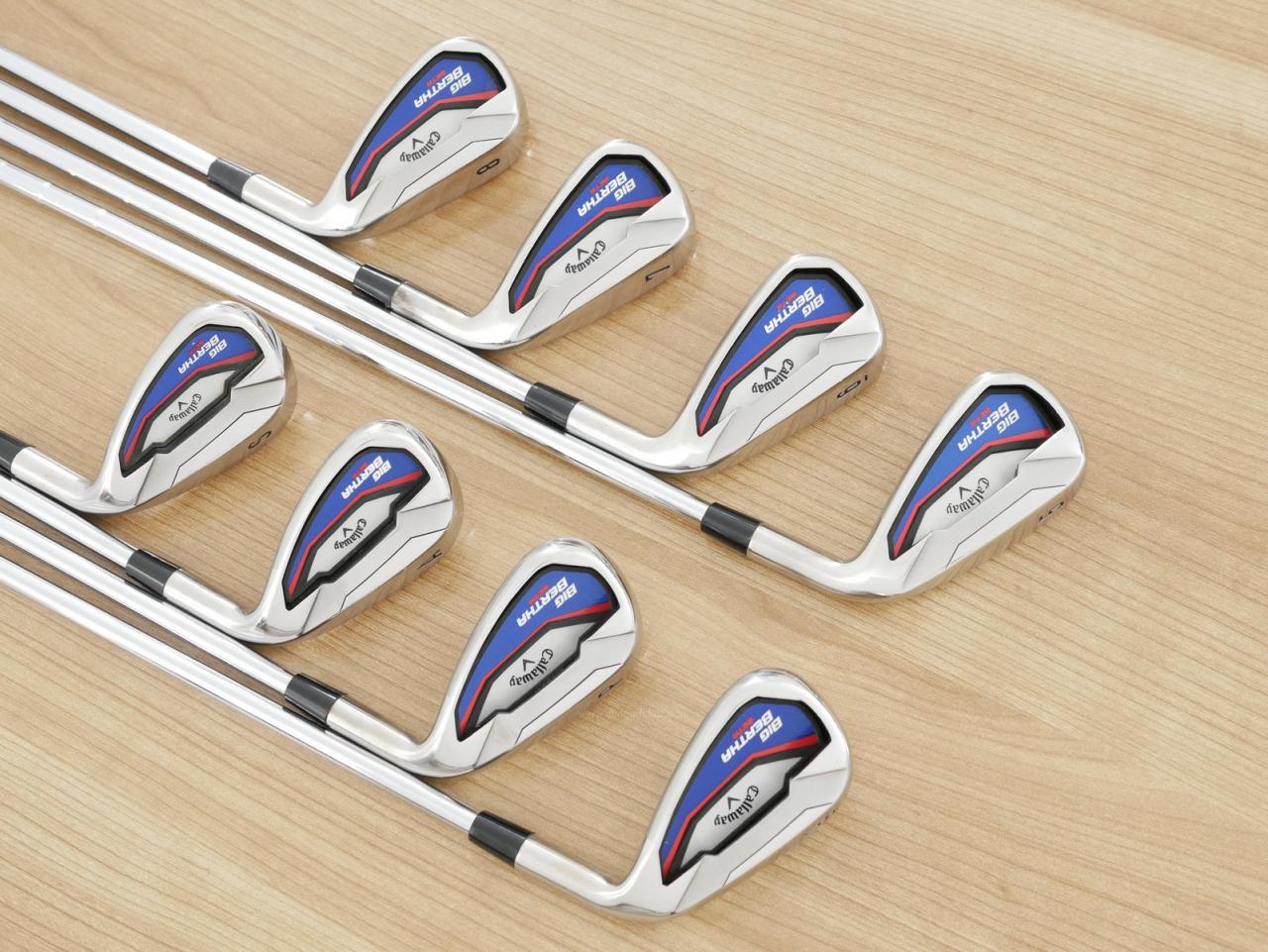 Iron set : Callaway : ชุดเหล็ก Callaway Big Bertha Beta (ใบใหญ่ ตีง่ายมาก) มีเหล็ก 5-Pw,Aw,Sw (8 ชิ้น) ก้านเหล็ก Flex S