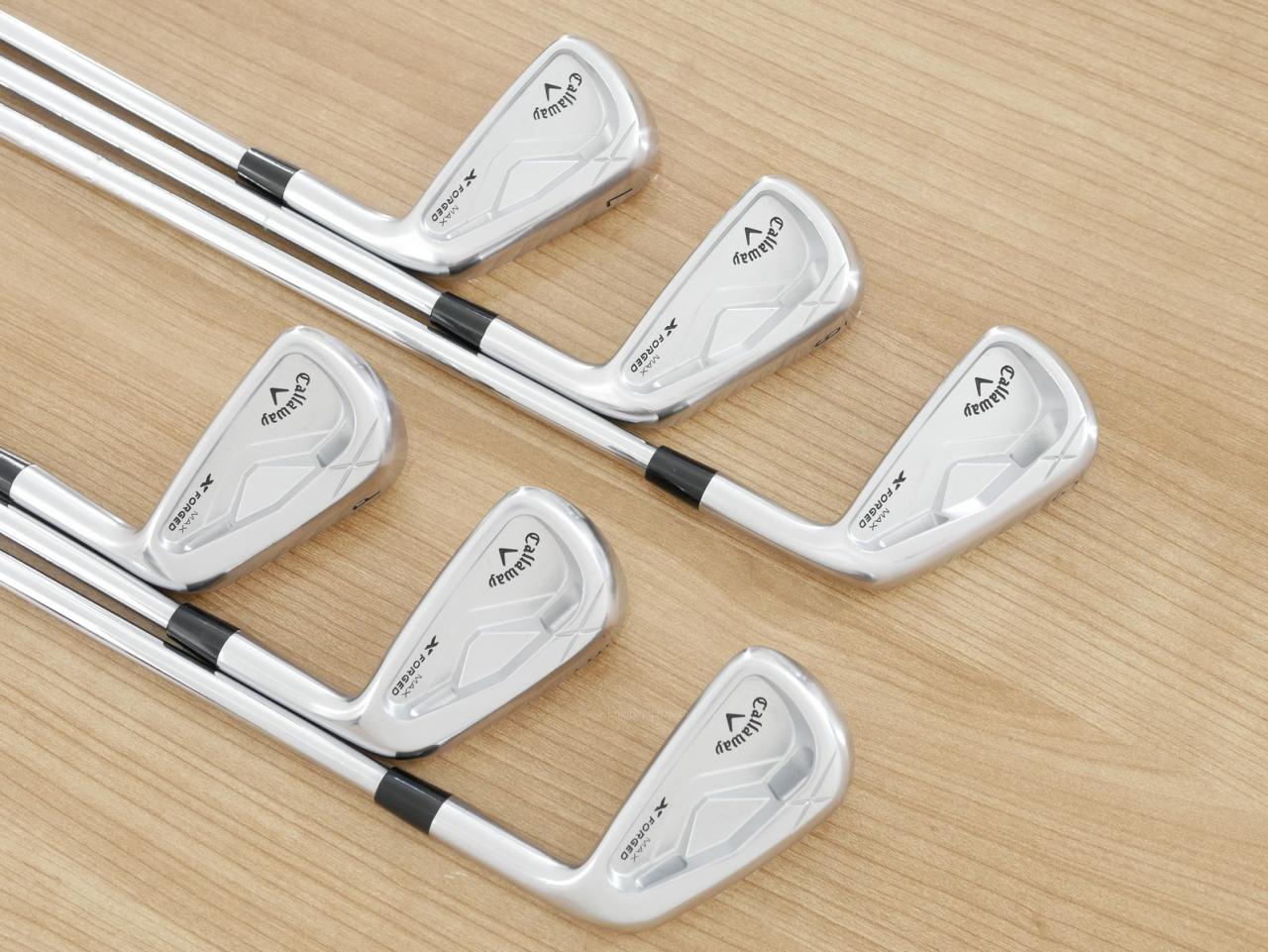 Iron set : Callaway : ชุดเหล็ก Callaway X Forged MAX (รุ่นล่าสุด ออกปี 2025) มีเหล็ก 5-Pw (6 ชิ้น) ก้านเหล็ก NS Pro Modus 105 Flex S