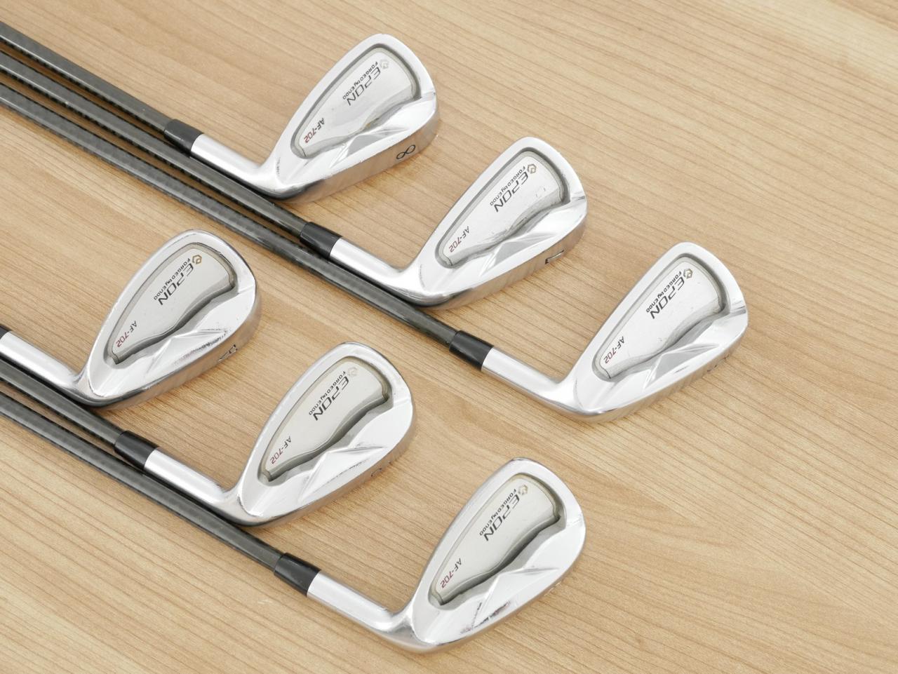 Iron set : Epon : ชุดเหล็ก EPON AF-702 Forged มีเหล็ก 6-Pw,Aw (6 ชิ้น) ก้านกราไฟต์ Quadra 4AX SOF 502i Flex R