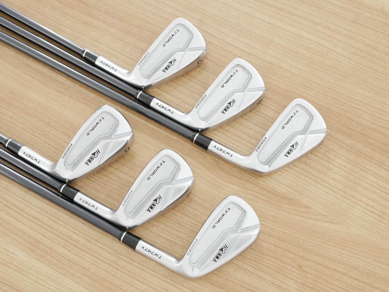 Iron set : Honma : ชุดเหล็ก Honma Tour World TW747V Forged (รุ่นปี 2019) มีเหล็ก 5-10 (6 ชิ้น) ก้านกราไฟต์ Honma Vizard IB-WF 100 Flex S