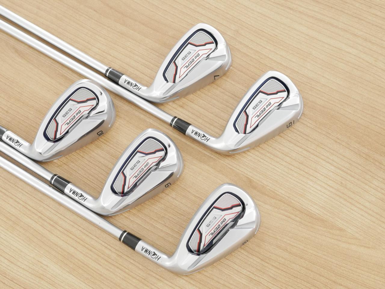 Iron set : Honma : ชุดเหล็ก Honma Bezeal 535 (ปี 2019 รุ่นนี้ใบใหญ่ที่สุดของ Honma) มีเหล็ก 6-10 (5 ชิ้น) ก้านกราไฟต์ Honma Vizard 48 Flex SR