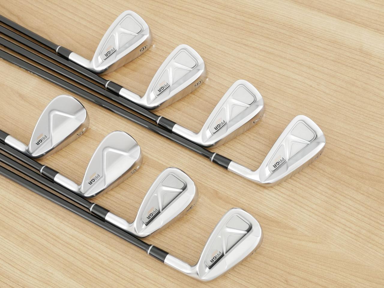 Iron set : PRGR : ชุดเหล็ก PRGR 05 Forged (รุ่นปี 2023) มีเหล็ก 6-Pw,Aw,52,57 (8 ชิ้น) ก้านกราไฟต์ Fujikura MCI Flex SR
