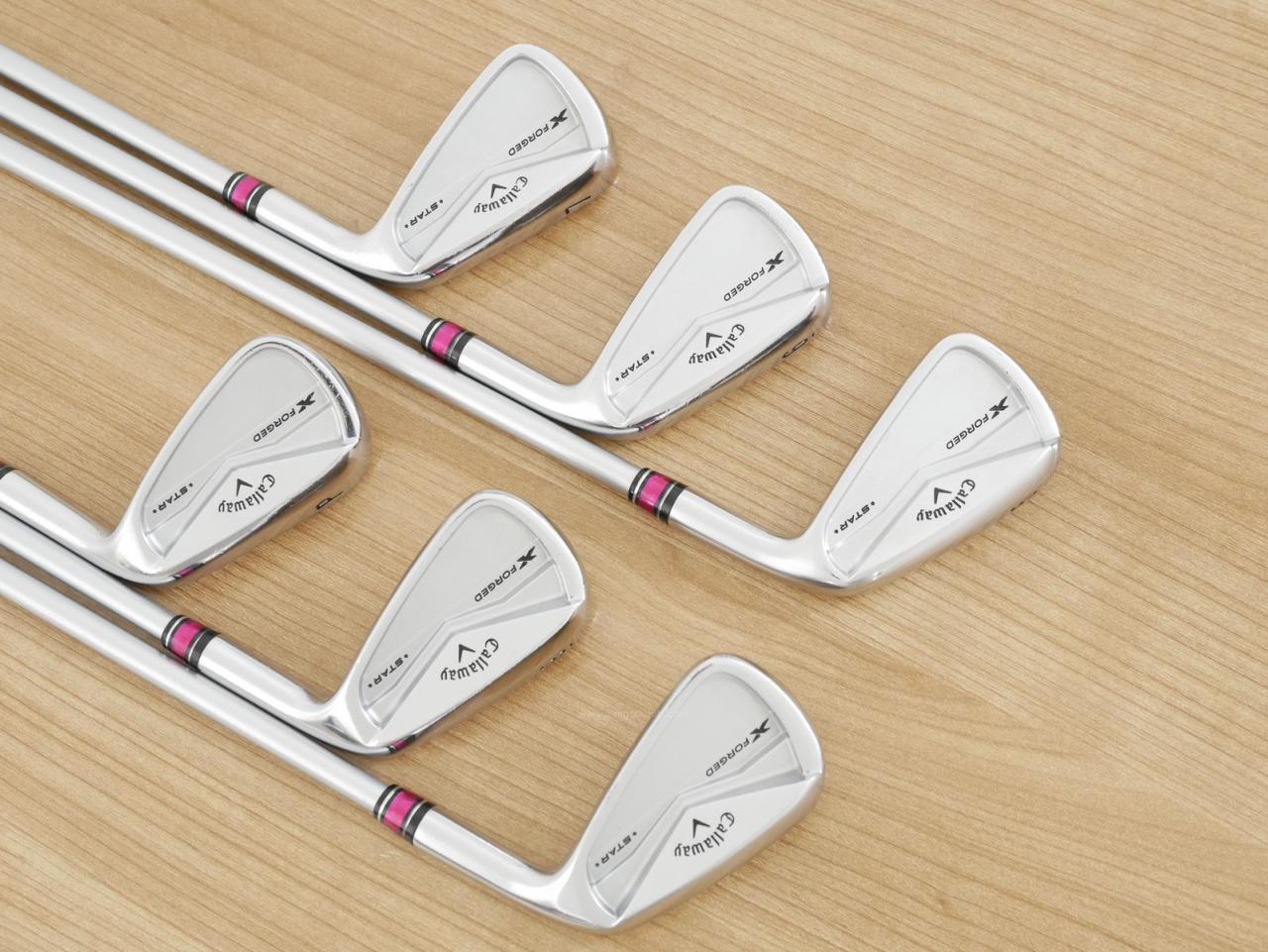 Iron set : Callaway : ชุดเหล็ก Callaway X Forged Star (ออกปี 2024) มีเหล็ก 5-Pw (6 ชิ้น) ก้านกราไฟต์ Fujikura MCI 60 Flex R