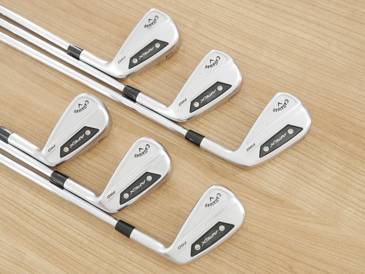 Iron set : Callaway : ชุดเหล็ก Callaway APEX Pro Forged (ออกปี 2024) มีเหล็ก 5-Pw (6 ชิ้น) ก้านเหล็ก NS Pro Modus 105 Flex S