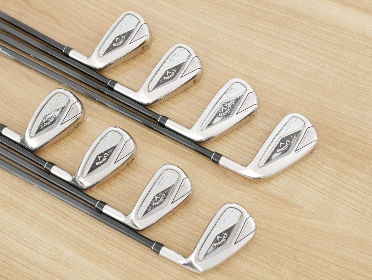 Iron set : Callaway : ชุดเหล็ก Callaway Paradym Ai Smoke Max Fast (ออกปี 2024 ตีง่ายมาก ไกล Japan Spec.) มีเหล็ก 6-Pw,Aw,Gw,Sw (8 ชิ้น) ก้านกราไฟต์ Fujikura TENSEI 40 Flex R