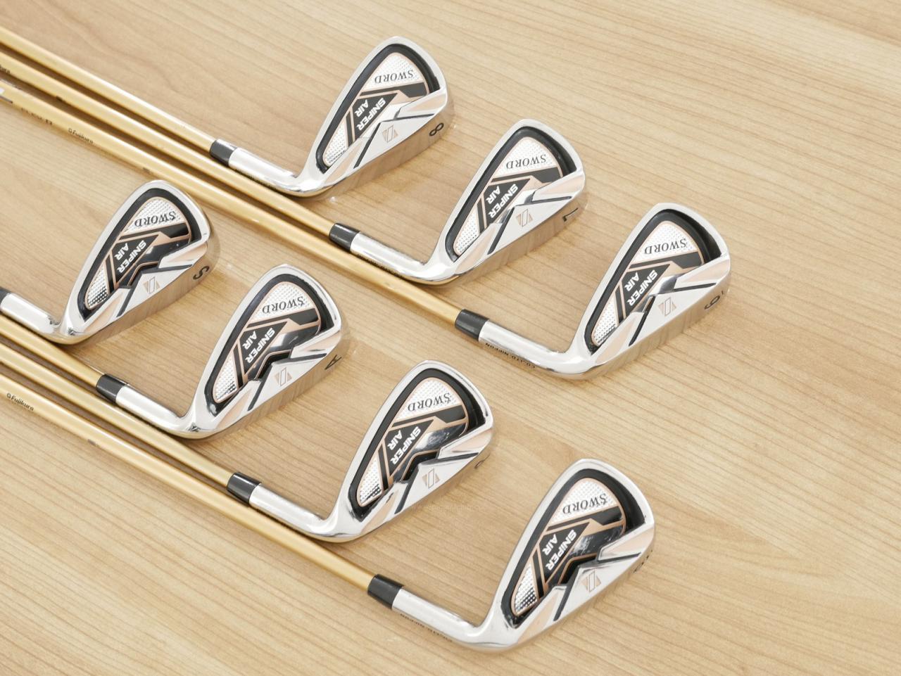 Iron set : Katana : ชุดเหล็ก Katana Sword Sniper AIR (หน้าเด้ง) มีเหล็ก 6-Pw,Aw,Sw (7 ชิ้น) ก้านกราไฟต์ Fujikura Air Speeder Flex R