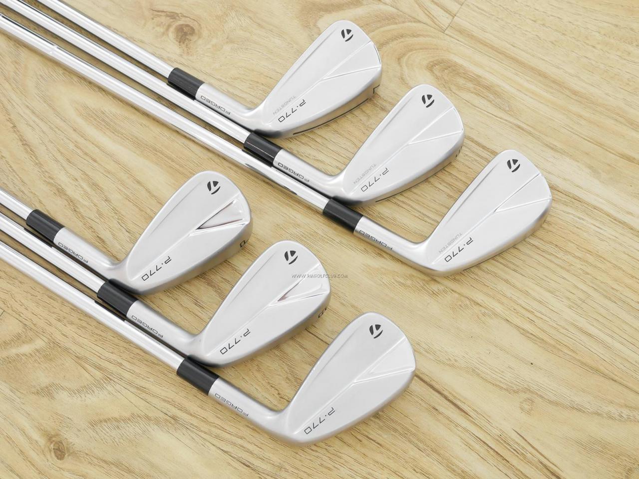 Iron set : Taylormade : ชุดเหล็ก Taylormade P770 Forged (รุ่นล่าสุด ปี 2023 นุ่ม แน่น) มีเหล็ก 5-Pw (6 ชิ้น) ก้านเหล็ก Dynamic Gold EX Weight Lock Tour Issue S200