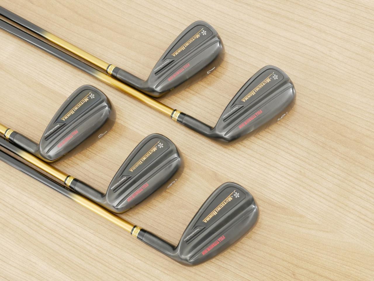 Iron set : Other Brand : ชุดเหล็ก Mutsumi Honma Full Titanium (ตีง่าย ไกลมาก) มีเหล็ก 6-Pw (5 ชิ้น) ก้านกราไฟต์ Flex SR