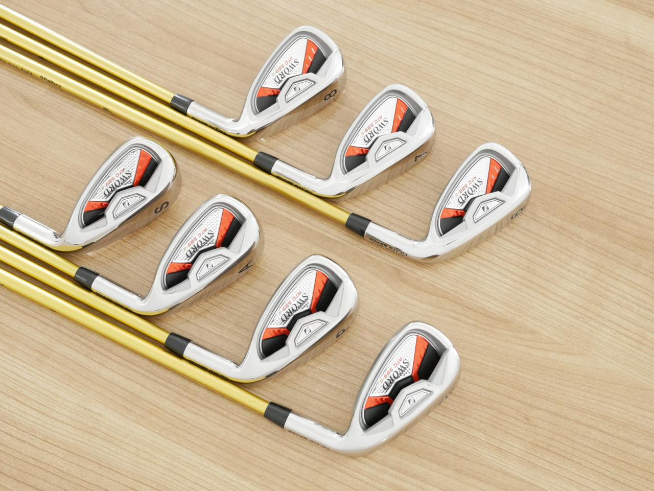 Iron set : Katana : ชุดเหล็ก Katana Sword ATC-589a (หน้าเด้ง) มีเหล็ก 6-Pw,Aw,Sw (7 ชิ้น) ก้านกราไฟต์ Fujikura Speeder 589 Flex SR