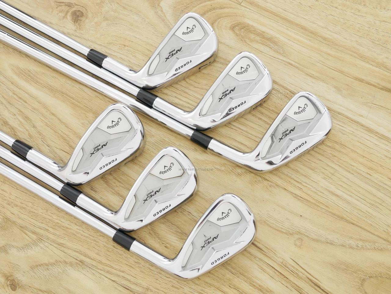 Iron set : Callaway : ชุดเหล็ก Callaway APEX Pro Forged (ออกปี 2019) มีเหล็ก 5-Pw (6 ชิ้น) ก้านเหล็ก Dynamic Gold 105 S200