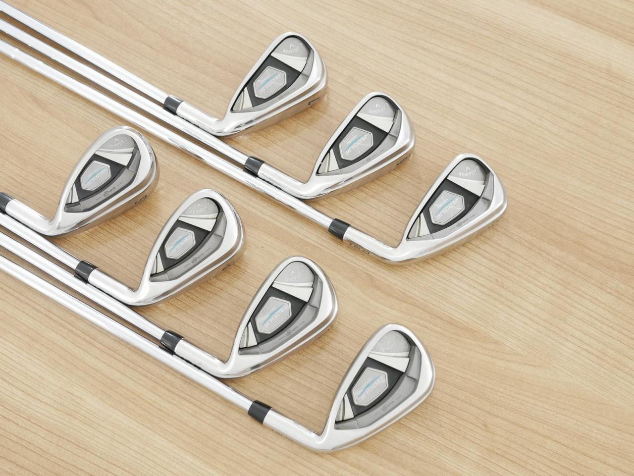 Iron set : Callaway : ชุดเหล็ก Callaway Rogue Star CF18 (ออกปี 2018 ตีง่าย ไกลมากๆ) มีเหล็ก 5-Pw,Sw (7 ชิ้น) ก้านเหล็ก NS Pro ZELOS 7 Flex S