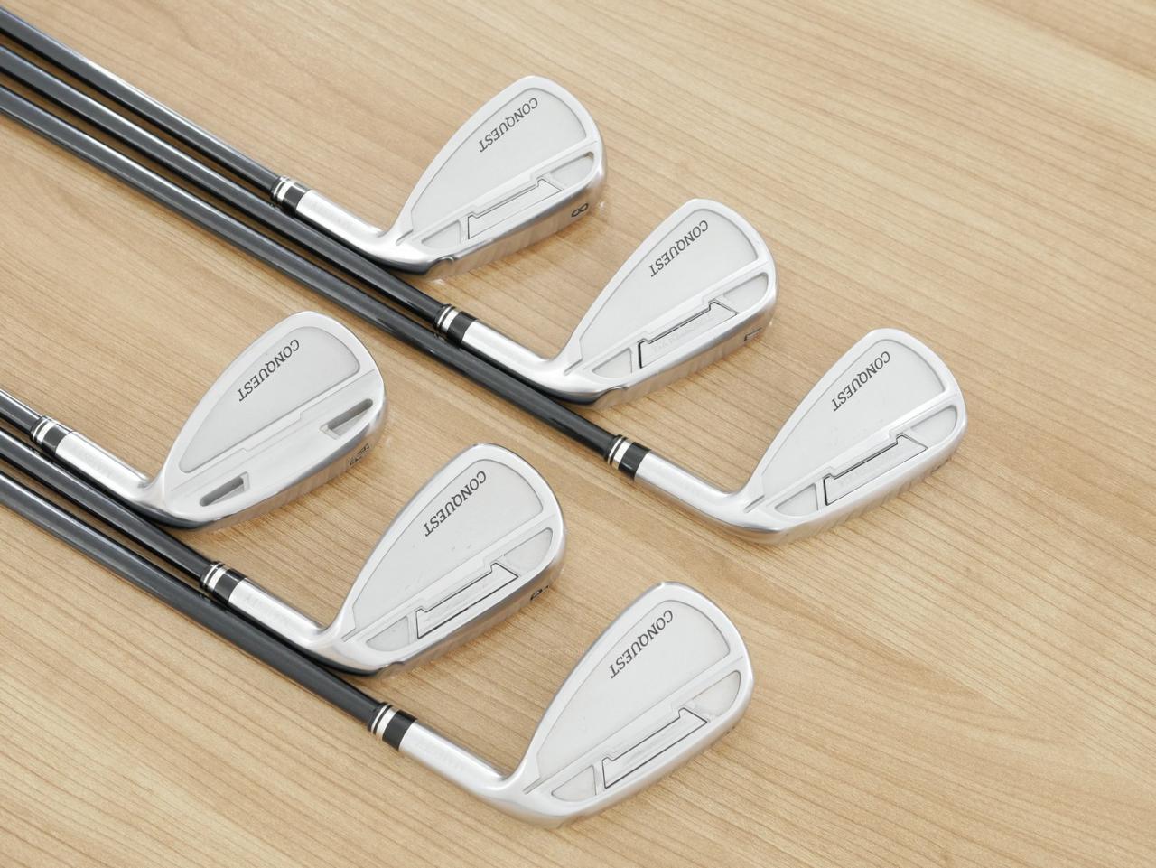 Iron set : Maruman : ชุดเหล็ก Maruman Majesty Conquest (รุ่นท๊อปสุด ออกปี 2022 ของใหม่ 6 หมื่นบาท) มีเหล็ก 6-Pw,Pa (6 ชิ้น) ก้านกราไฟต์ Flex SR