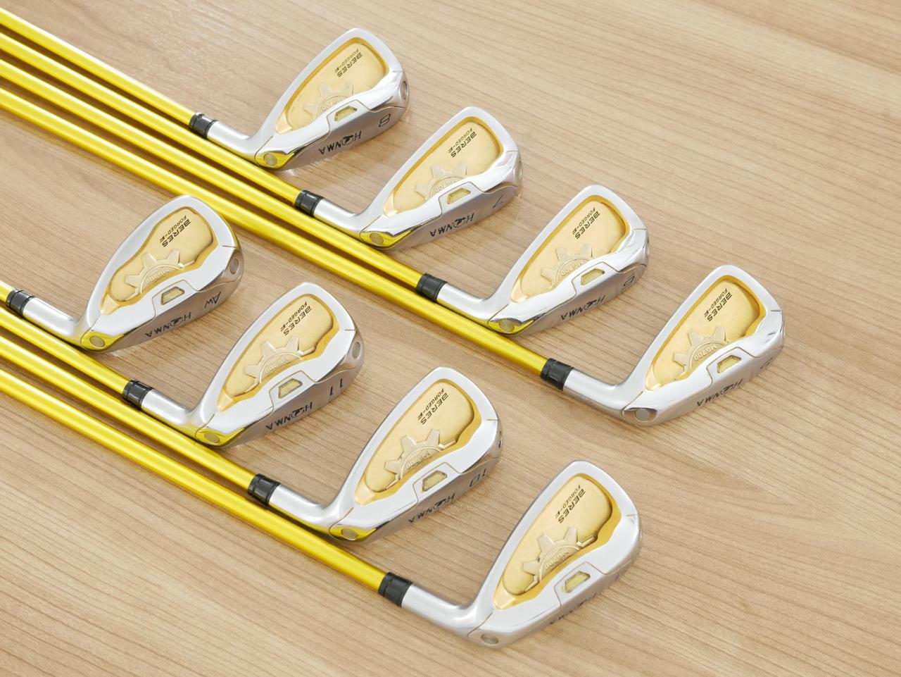Iron set : Honma : **มีตำหนิ ก้าน 4 ดาว** ชุดเหล็ก Honma Beres MG700 Forged มีเหล็ก 5-11,Aw (8 ชิ้น ระยะเทียบเท่า 4-Pw,Aw) ก้าน ARMRQ UD49 Flex R (4 ดาว)
