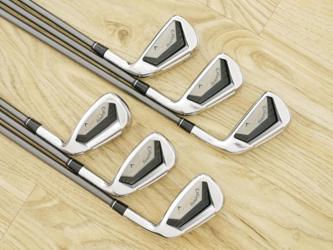 Iron set : Callaway : ชุดเหล็ก Callaway Legacy V (Forged) มีเหล็ก 5-Pw (6 ชิ้น) ก้านกราไฟต์ Flex SR