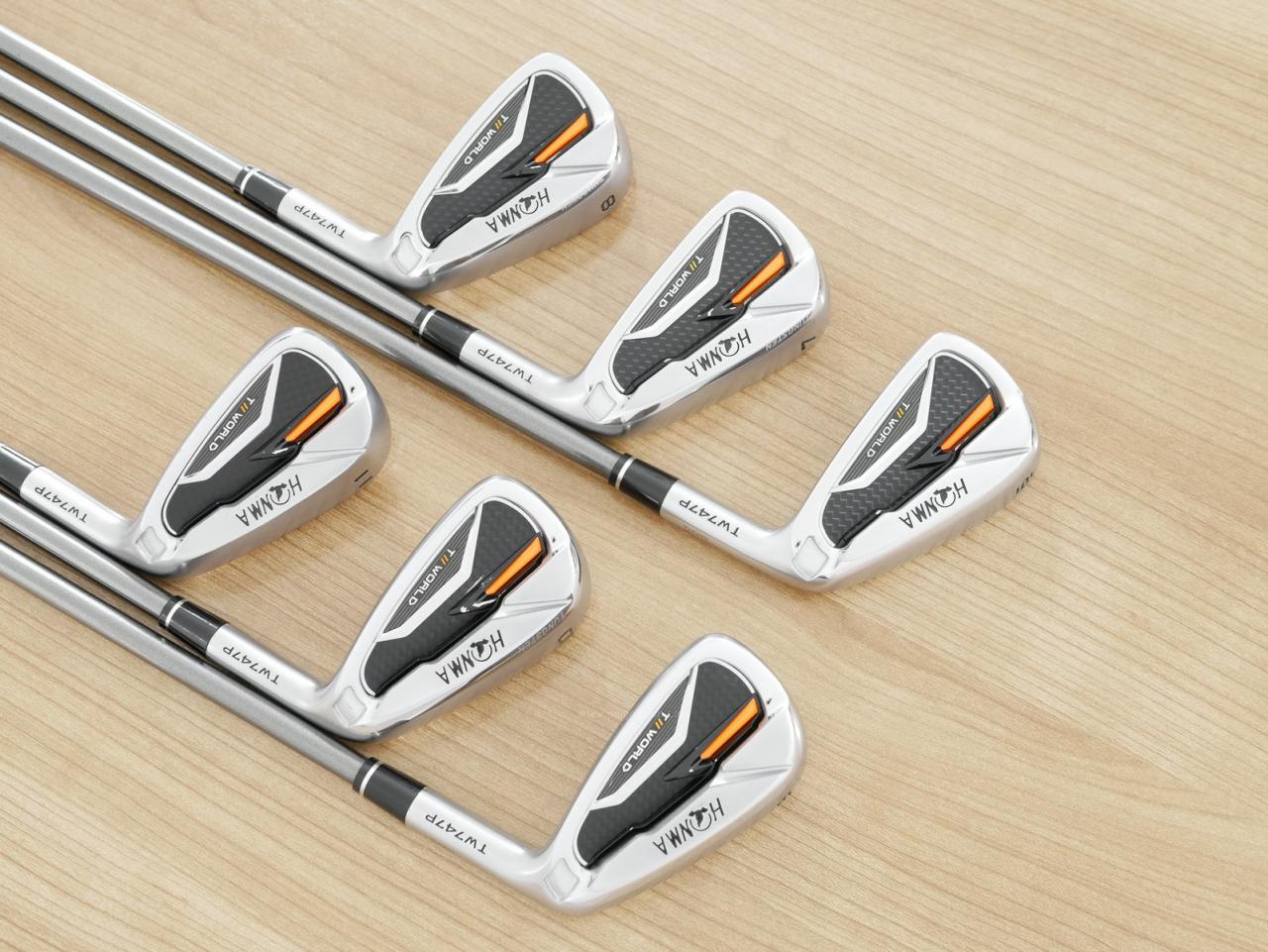 Iron set : Honma : ชุดเหล็ก Honma Tour World TW747P (รุ่นปี 2019) มีเหล็ก 6-11 (6 ชิ้น) ก้านกราไฟต์ Honma Vizard 50 Flex R