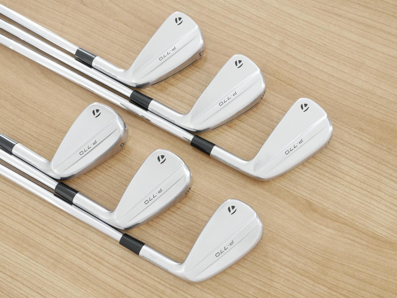 Iron set : Taylormade : ชุดเหล็ก Taylormade P770 Forged (รุ่นล่าสุด ออกปี 2024 นุ่ม แน่น) มีเหล็ก 5-Pw (6 ชิ้น) ก้านเหล็ก NS Pro Modus 115 Flex S