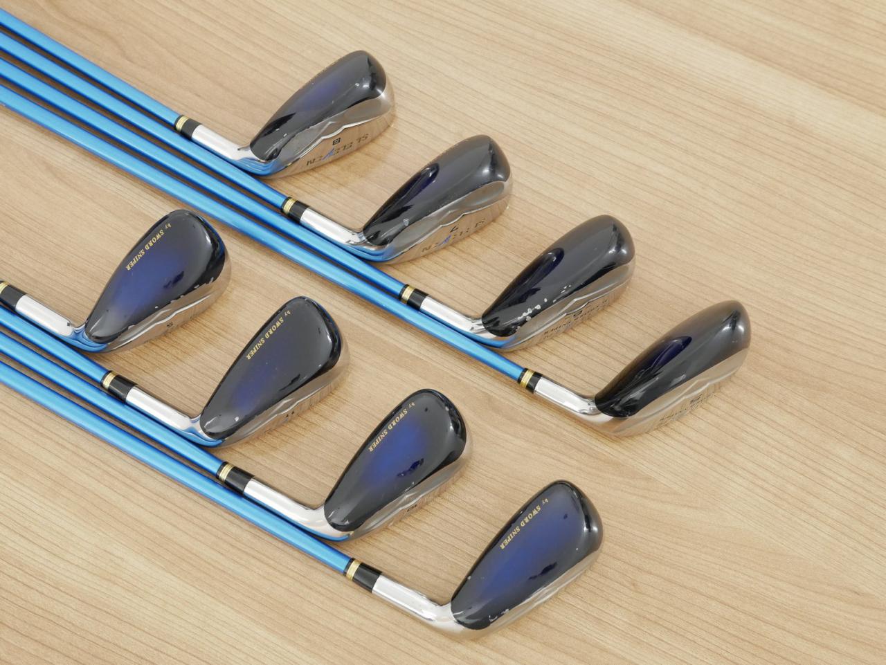 Iron set : Katana : ชุดเหล็กกระเทย Katana Sword SL-Eleven มีเหล็ก 5-11,Sw (8 ชิ้น เทียบเท่า 4-Pw,Sw) ก้านกราไฟต์ Flex SR