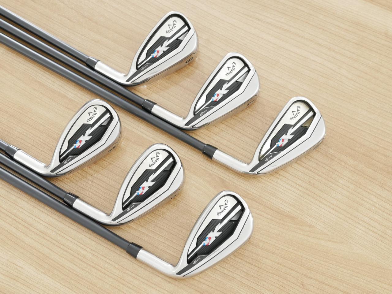 Iron set : Callaway : ชุดเหล็ก Callaway XR (ใบใหญ่ ตีง่ายมาก) มีเหล็ก 6-Pw,Aw (6 ชิ้น) ก้านกราไฟต์ Project X 4.5 Flex A