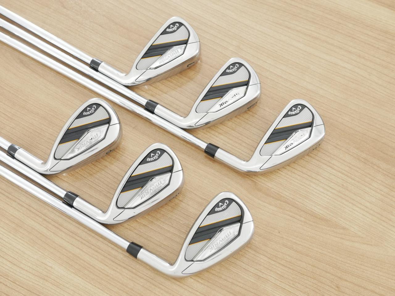 Iron set : Callaway : ชุดเหล็ก Callaway Mavrik (ปี 2020 ตีง่าย ไกลมากๆ) มีเหล็ก 5-Pw (6 ชิ้น) ก้านเหล็ก NS Pro Zelos 7 Flex S