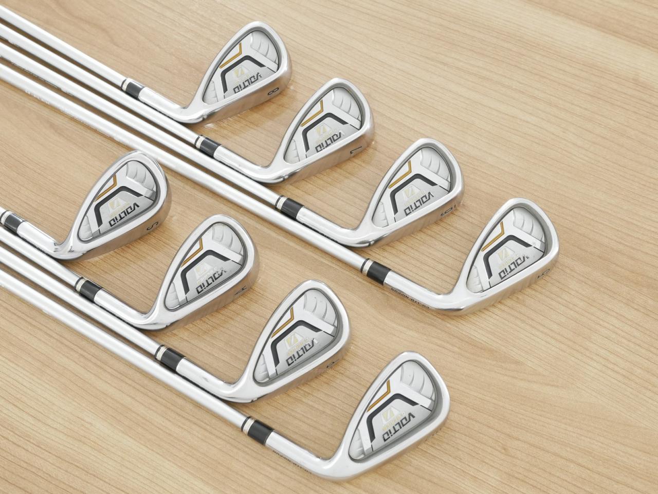 Iron set : Katana : ชุดเหล็ก Katana Voltio IV G Series II (ปี 2018) มีเหล็ก 5-Pw,Aw,Sw (8 ชิ้น) ก้านกราไฟต์ Fujikura Speeder 550 Flex R