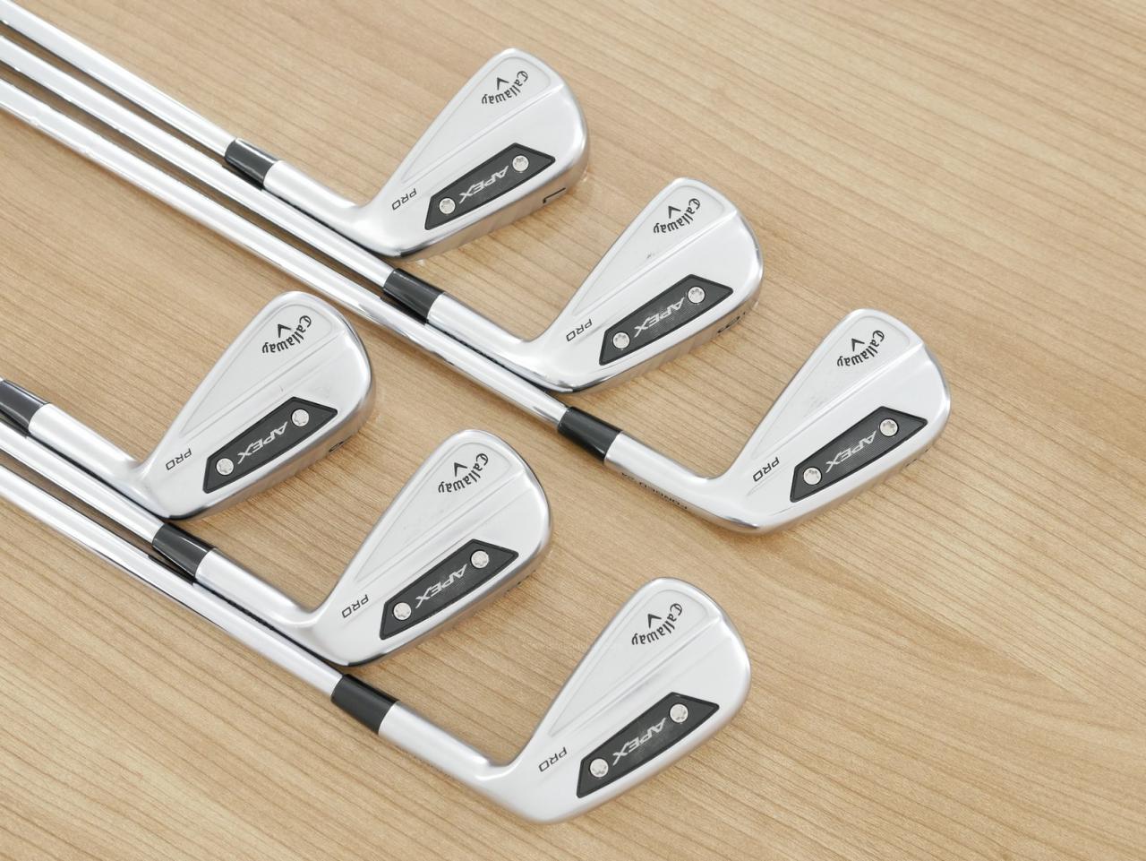 Iron set : Callaway : ชุดเหล็ก Callaway APEX Pro Forged (ออกปี 2024) มีเหล็ก 5-Pw (6 ชิ้น) ก้านเหล็ก NS Pro Modus 105 Flex S