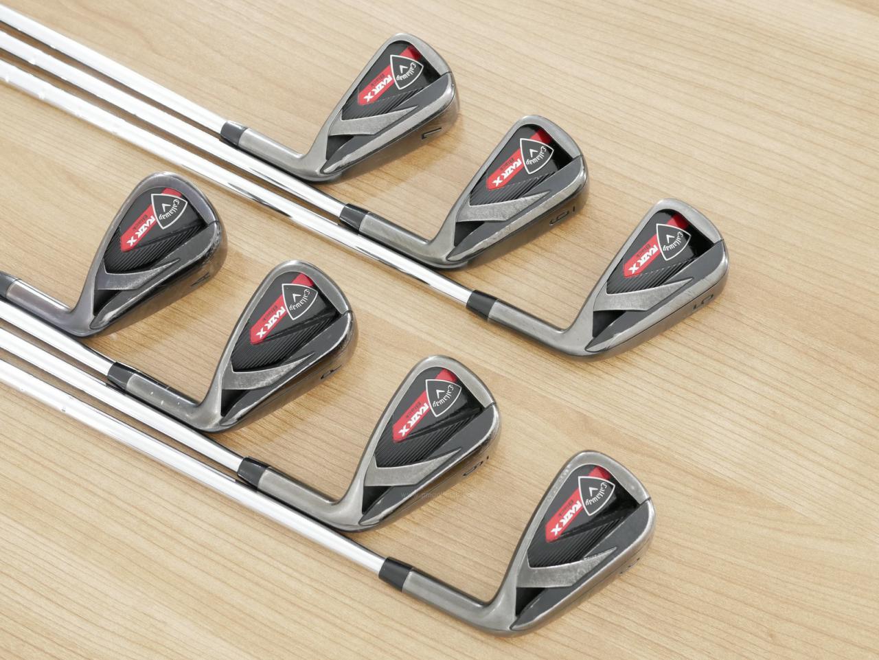 Iron set : Callaway : ชุดเหล็ก Callaway RAZR X Black มีเหล็ก 5-Pw,Aw (7 ชิ้น) ก้านเหล็ก NS Pro 950 Flex S