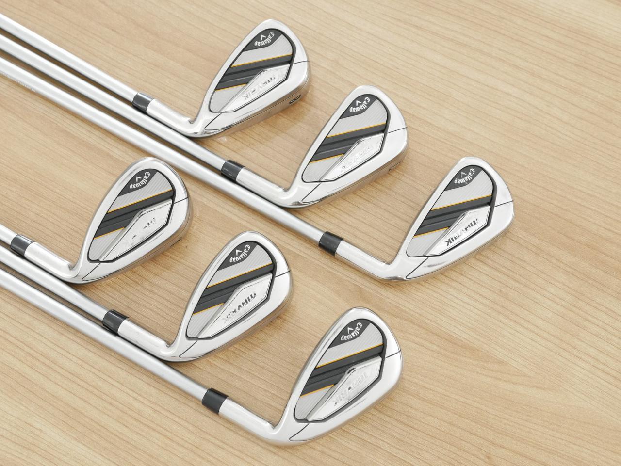 Iron set : Callaway : ชุดเหล็ก Callaway Mavrik (ปี 2020 ตีง่าย ไกลมากๆ) มีเหล็ก 6-Pw,Aw (6 ชิ้น) ก้านกราไฟต์ Mitsubishi Diamana 50 Flex R