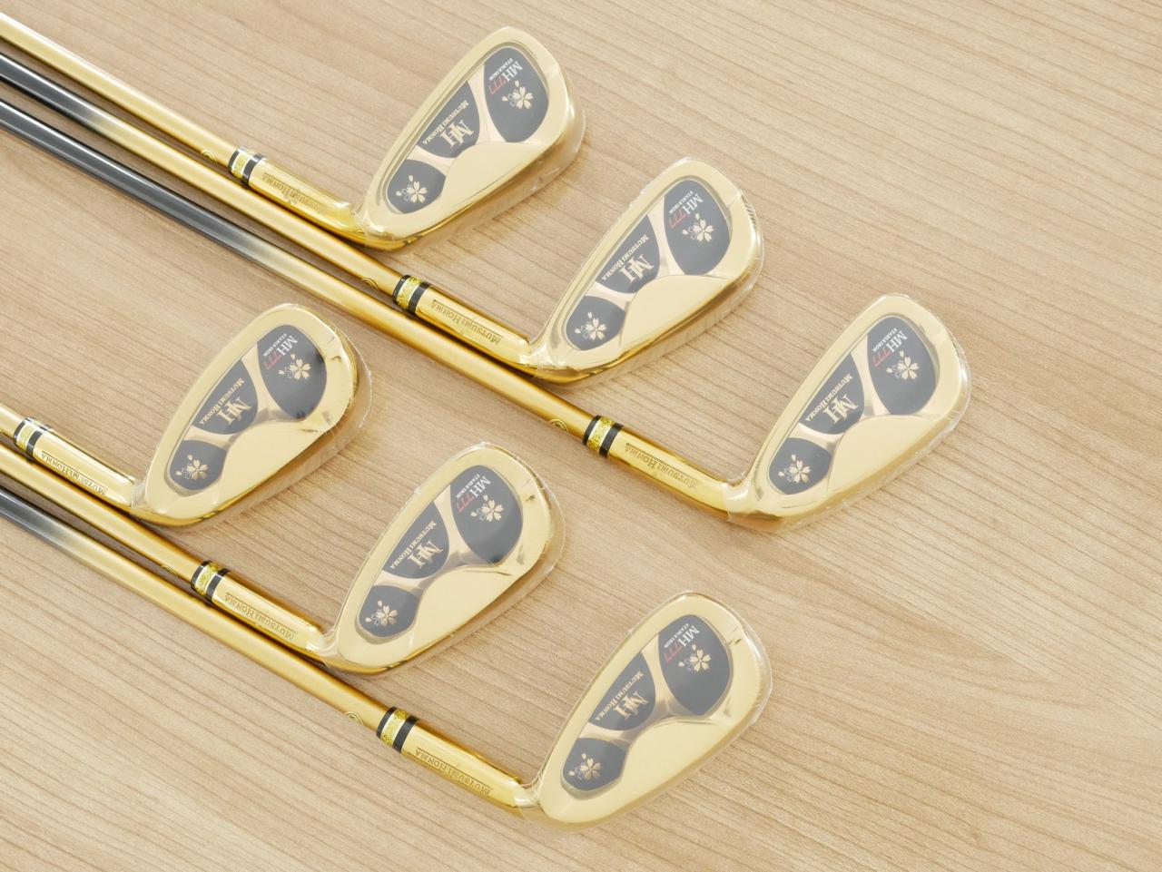 Iron set : Other Brand : **ของใหม่ ยังไม่แกะพลาสติก** ชุดเหล็ก Mutsumi Honma MH777 One Length (ใบใหญ่ ตีง่าย ไกล) มีเหล็ก 5-Pw (6 ชิ้น) ก้านกราไฟต์ Flex R